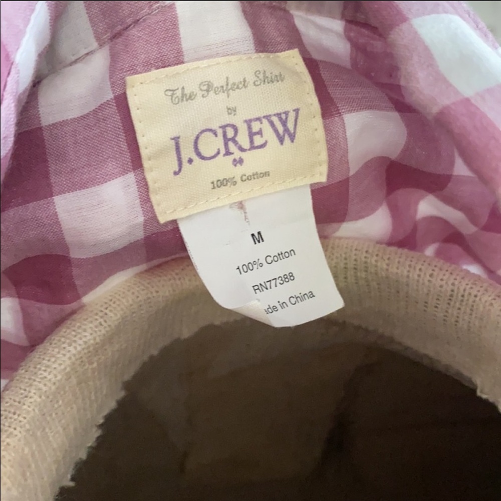 J Crew | The Perfect Shirt w/ Gingham Print - Picture 7 of 7
